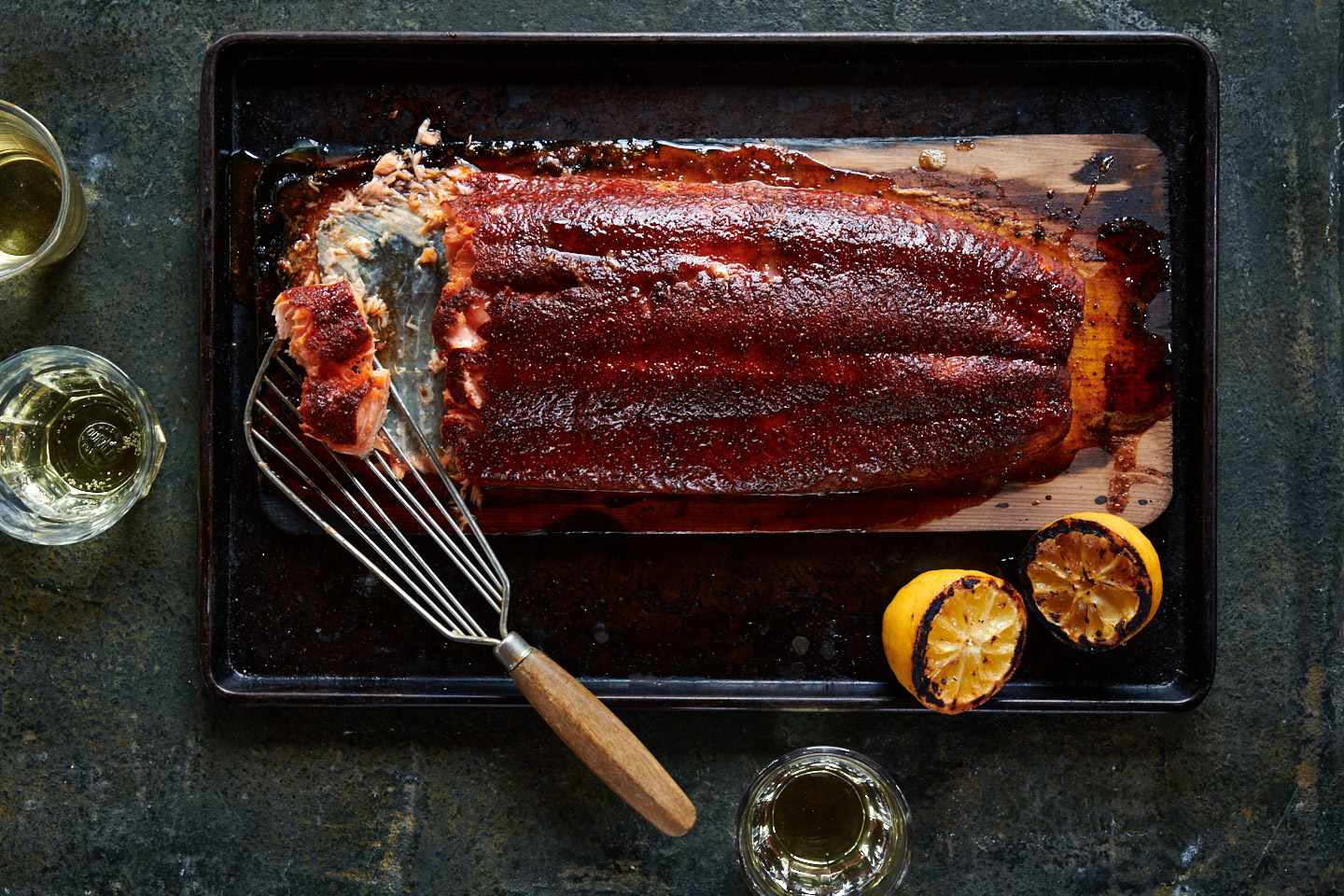 commercial-food-photographer-cookbook-fire-and-wine-cedar-plank-salmon-portland-oregon