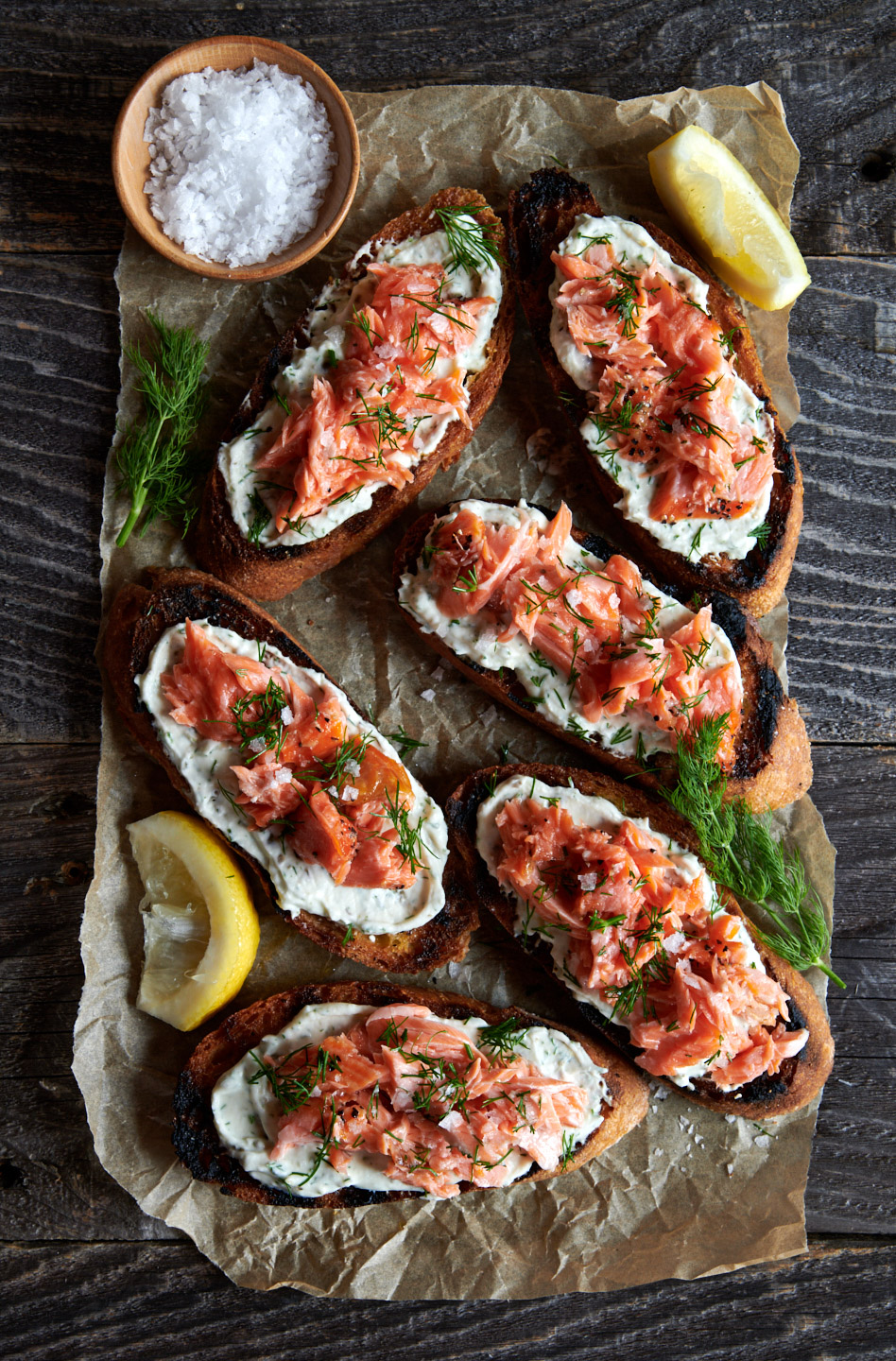 commercial-food-photographer-cookbook-fire-and-wine-salmon-crostini-portland-oregon